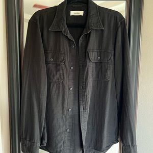 Buck Mason button down shirt black M